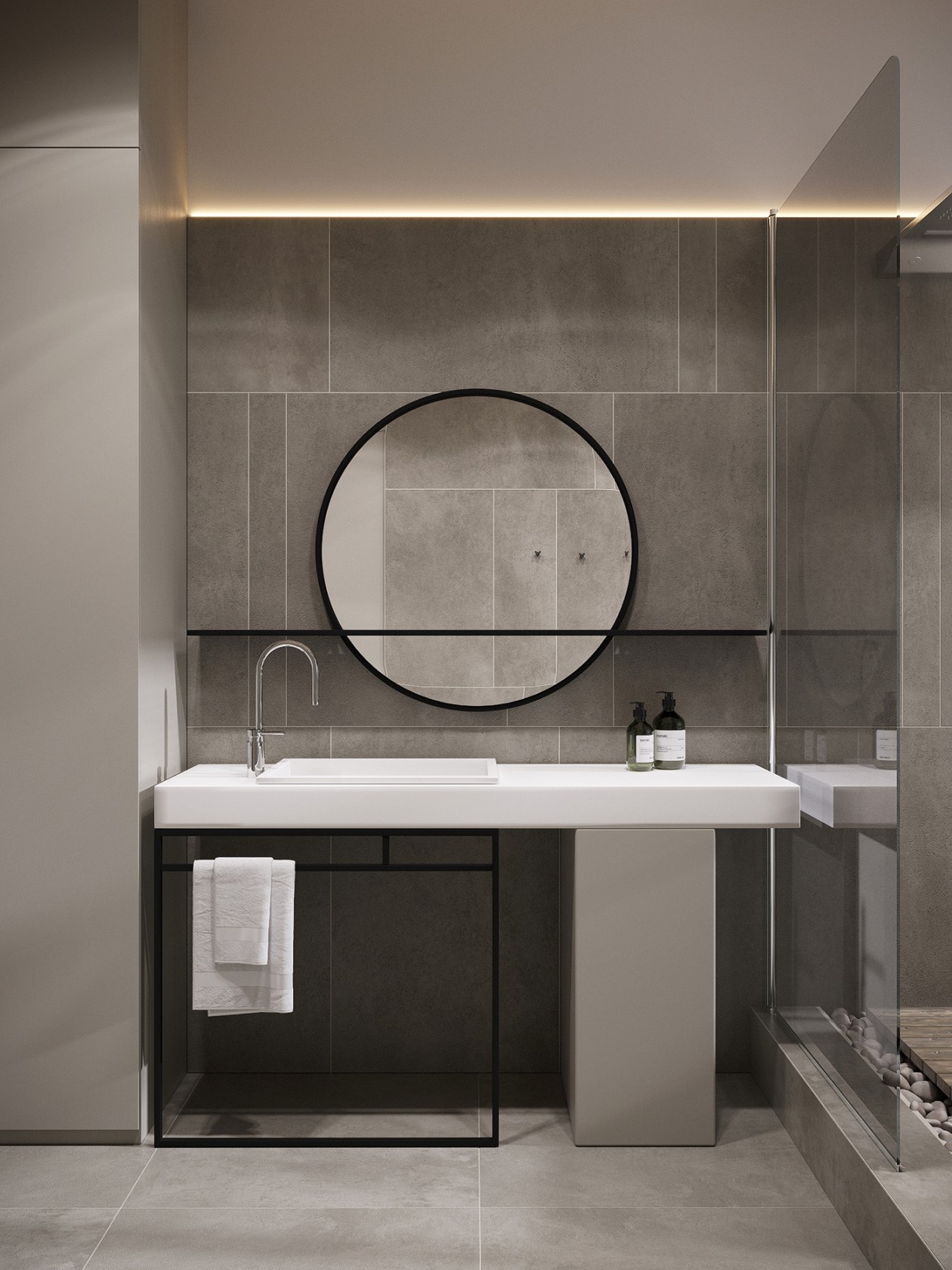 114㎡公寓高级灰+绿色 既清新又舒适-18