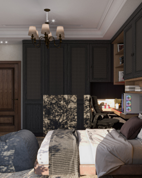 Classic Masculine Charcoal Boy BedRoom