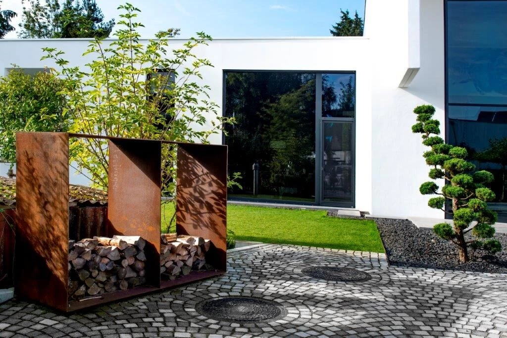 Bauhaus Villa with car lift-40