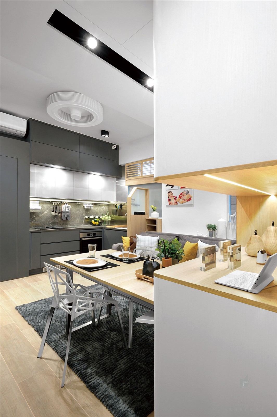 香港59m²收纳型二居室住宅  Darren Design-4