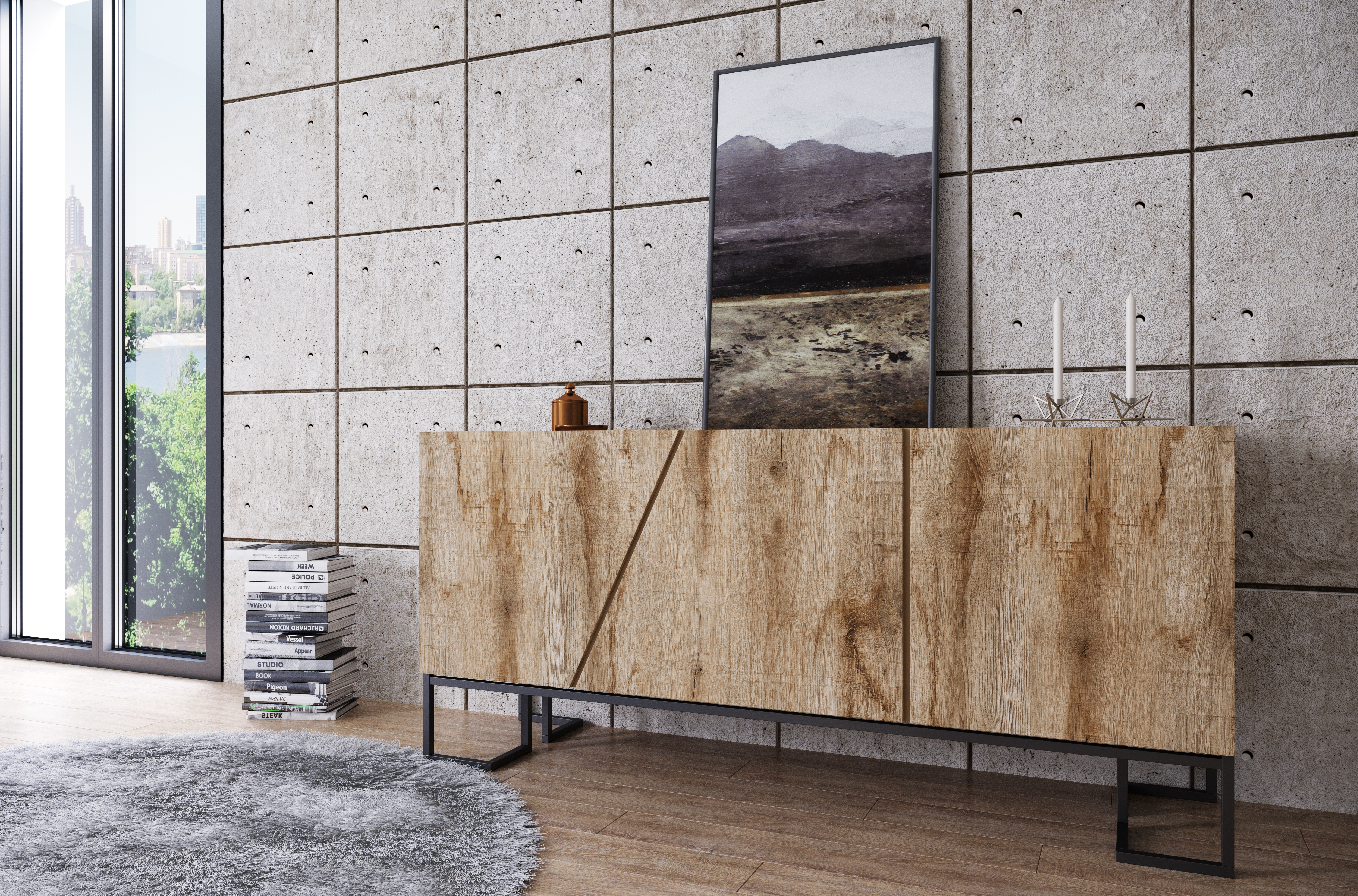 Visualizations for a catalog of wooden furniture-4