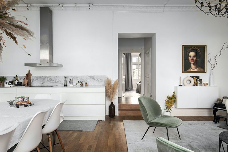 斯堪的纳维亚风格公寓，绿植装点生活-12