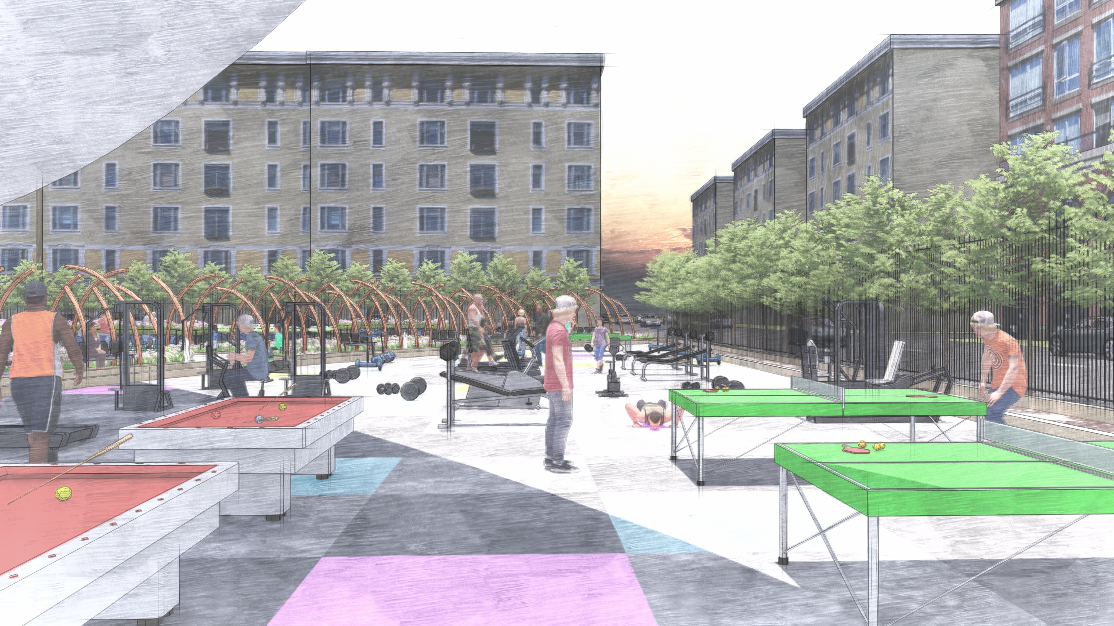 leqaa 广场，景观项目-15