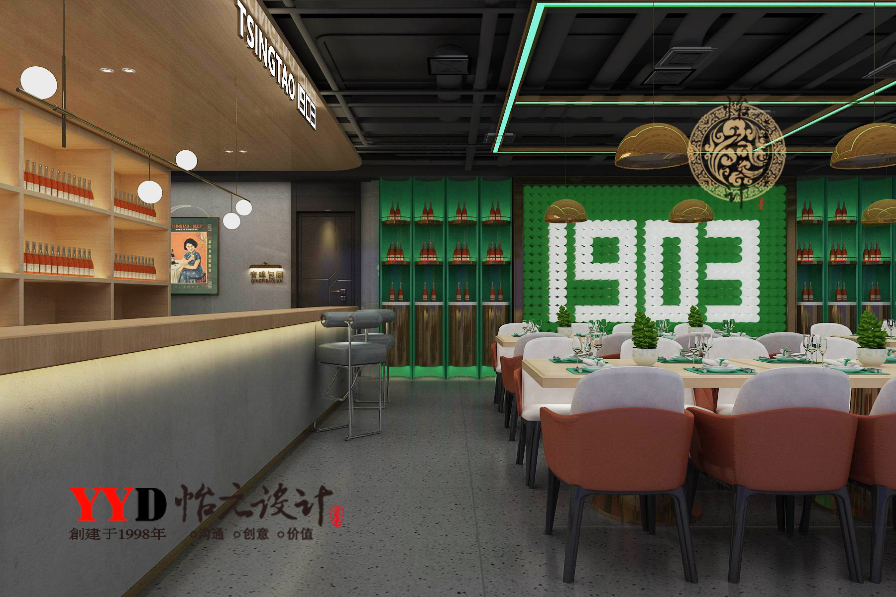 1903 啤酒餐吧设计-5