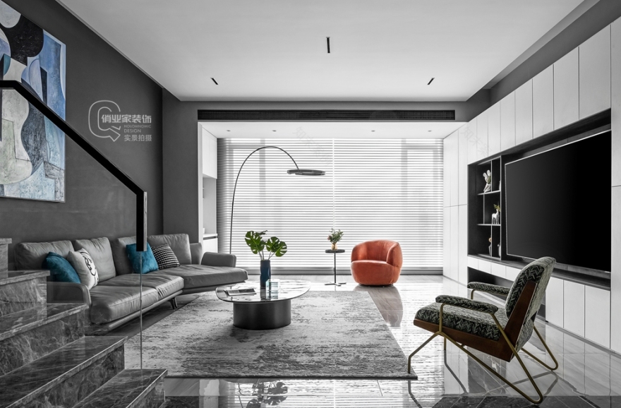 花溪半岛现代艺术风格装修案例丨中国重庆丨重庆俏业家装饰-28