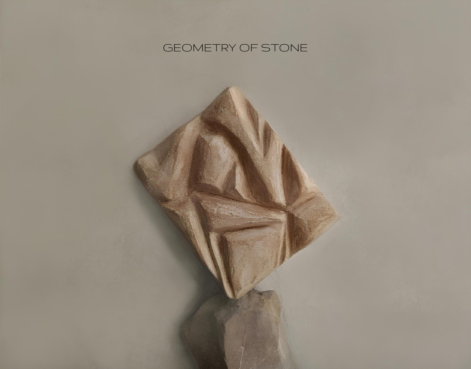 Handmade Wall Art: Geometry of Stone-0