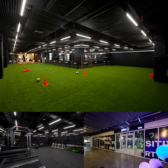 简约时尚的 120 平足球康复运动中心设计-1
