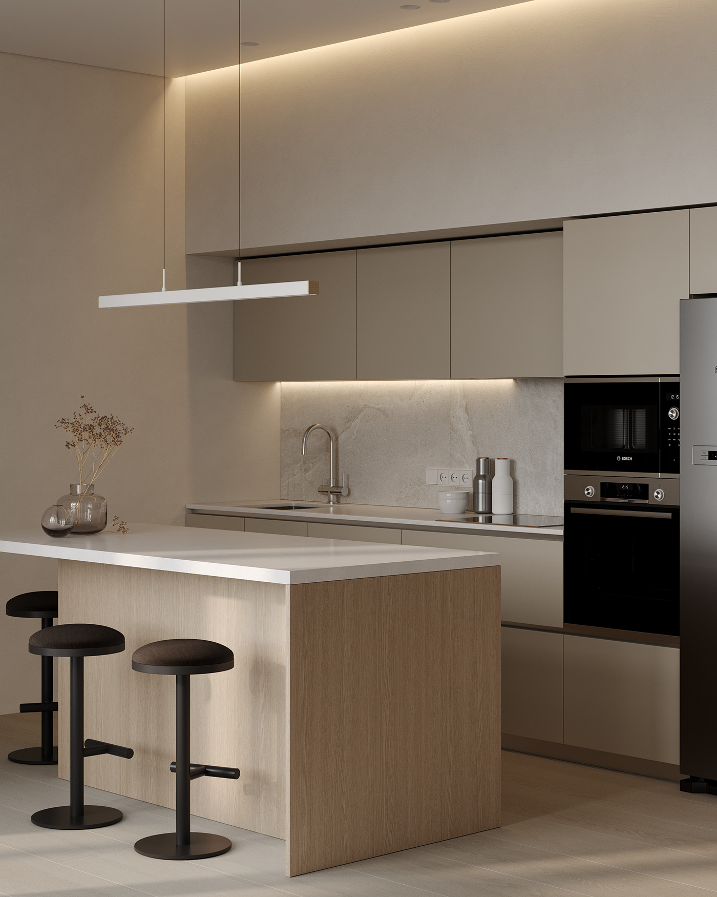 中性色系小空间公寓设计 超有范儿！-11