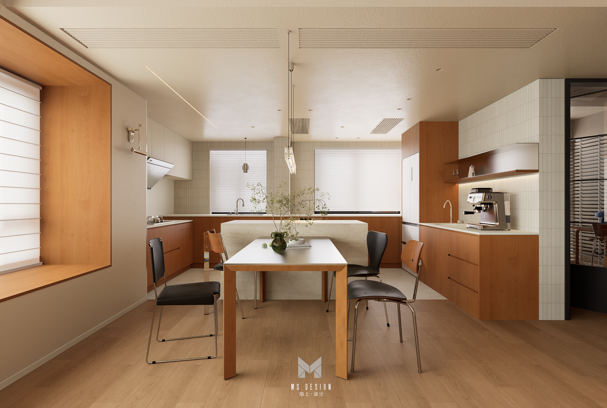 和光尘樾117㎡柚木中古丨陌上设计-3