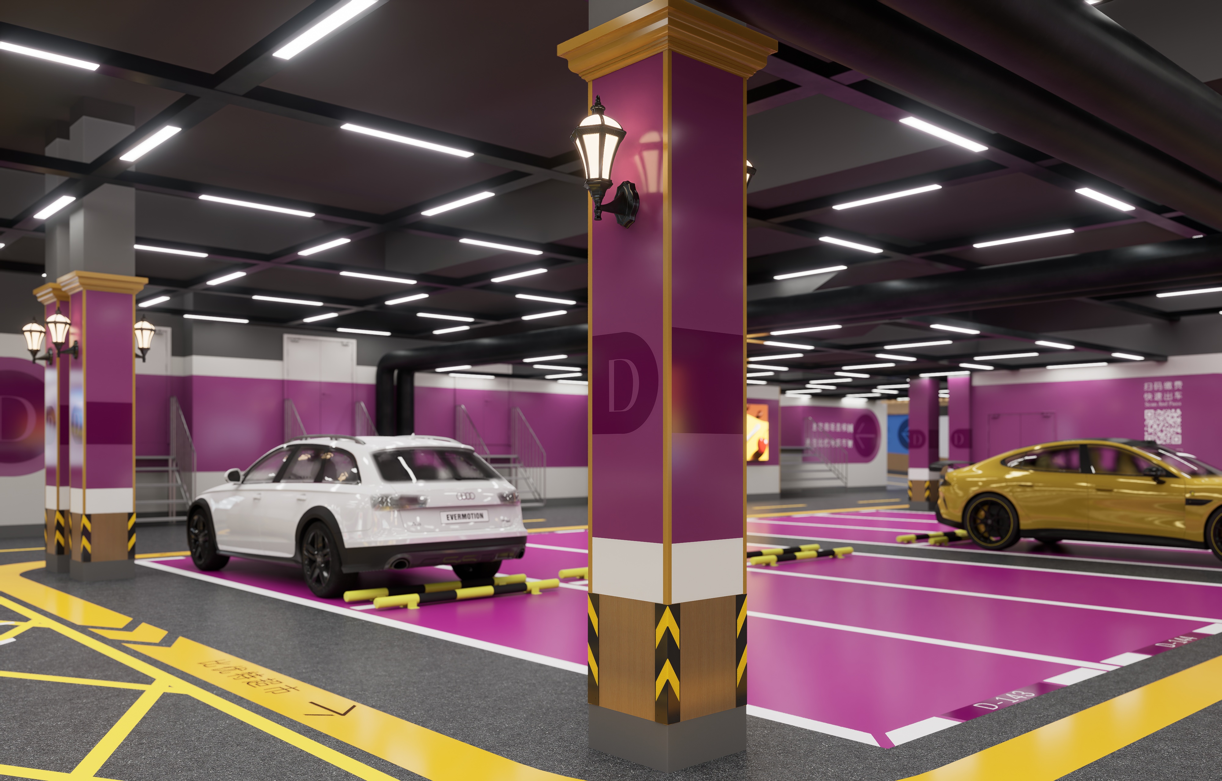乐松广场地下停车场改造设计丨中国哈尔滨丨哈尔滨汇象创意设计有限公司-25