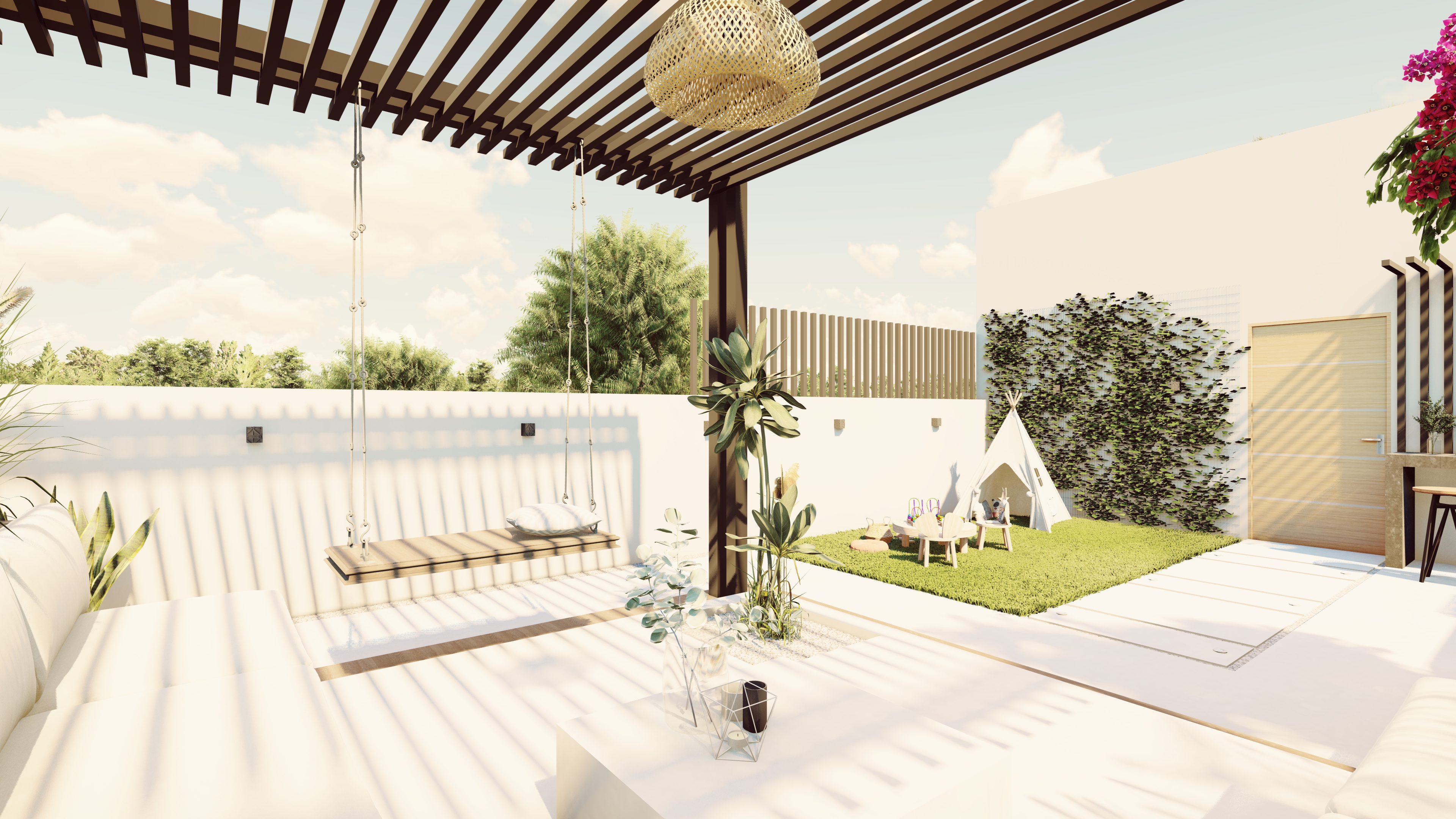 MODERN ROOF LANDSCAPE WITH KIDS AREA (KSA)-9