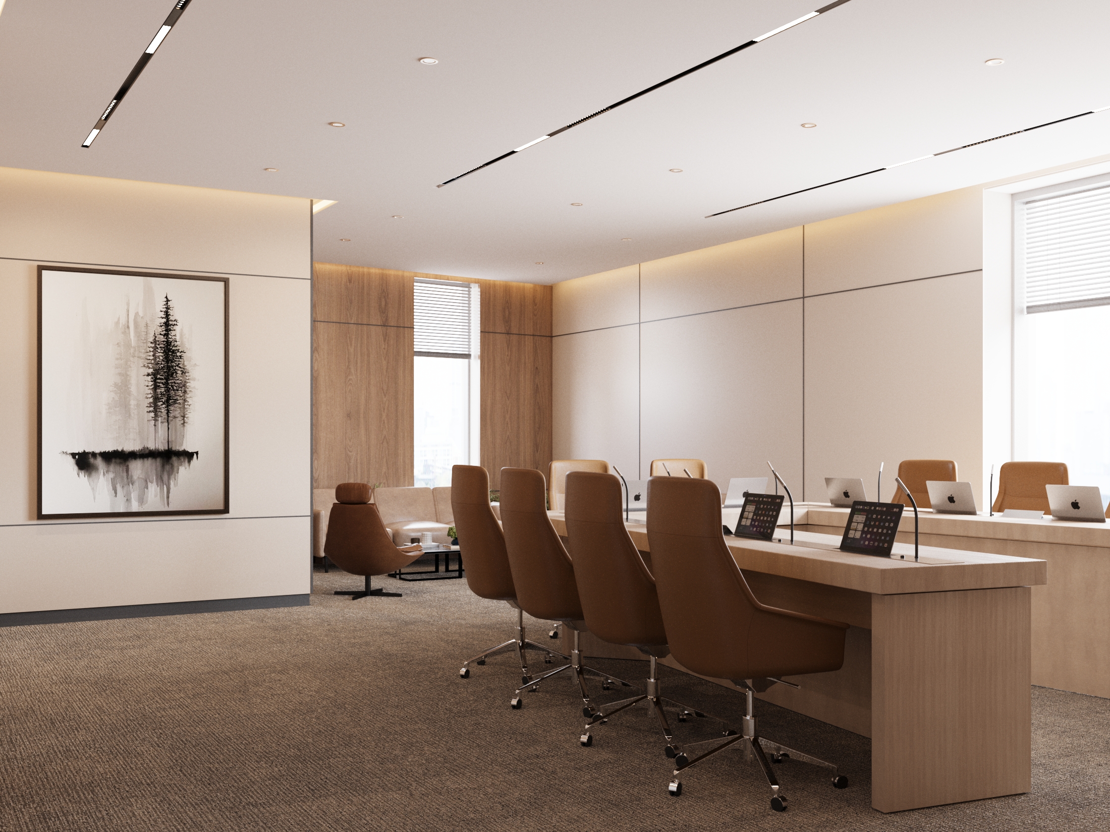 正式会议室室内设计丨沙特阿拉伯-6