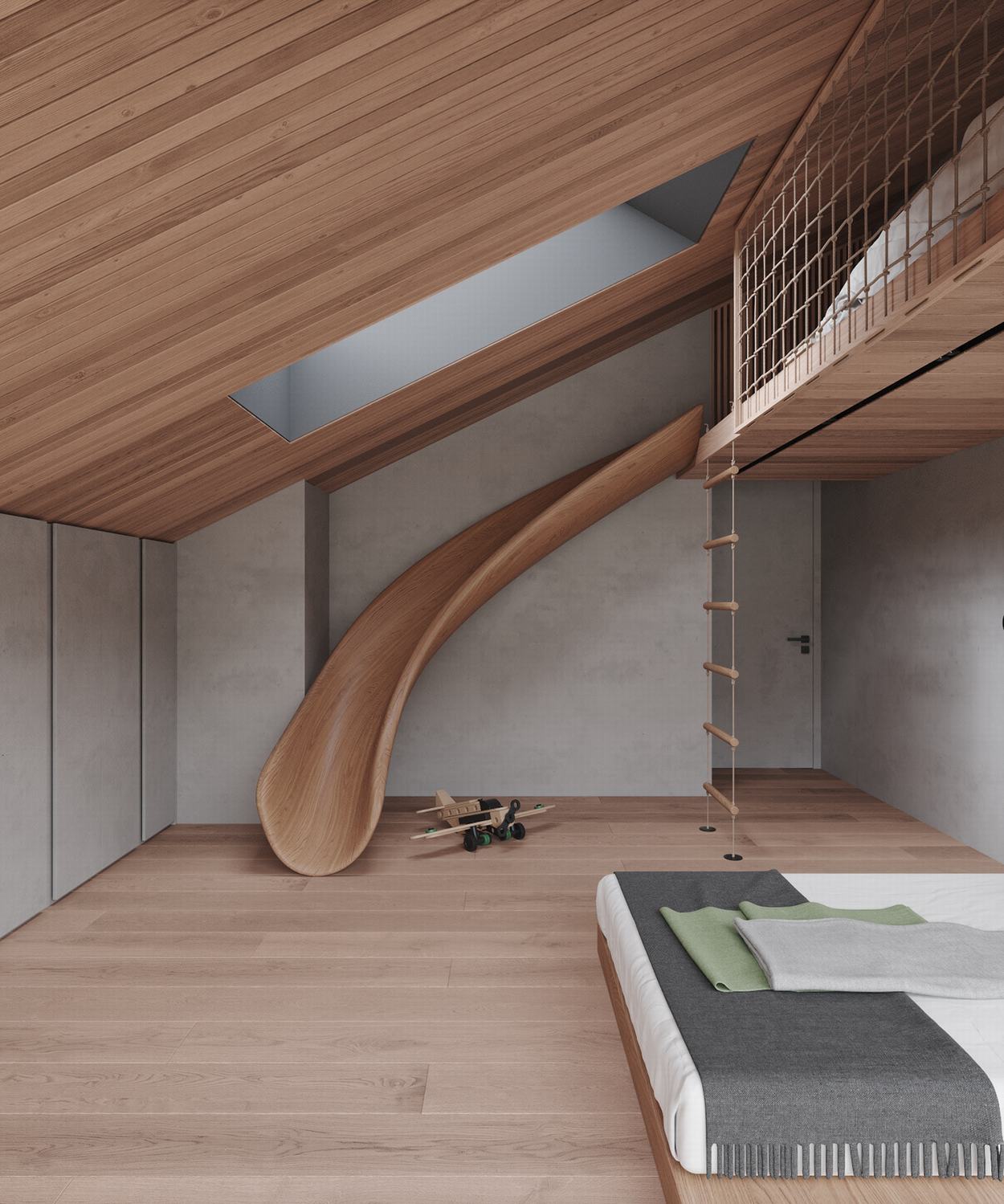 莫斯科森林中的自然共生别墅丨Stephen Tsymbaliuk-41