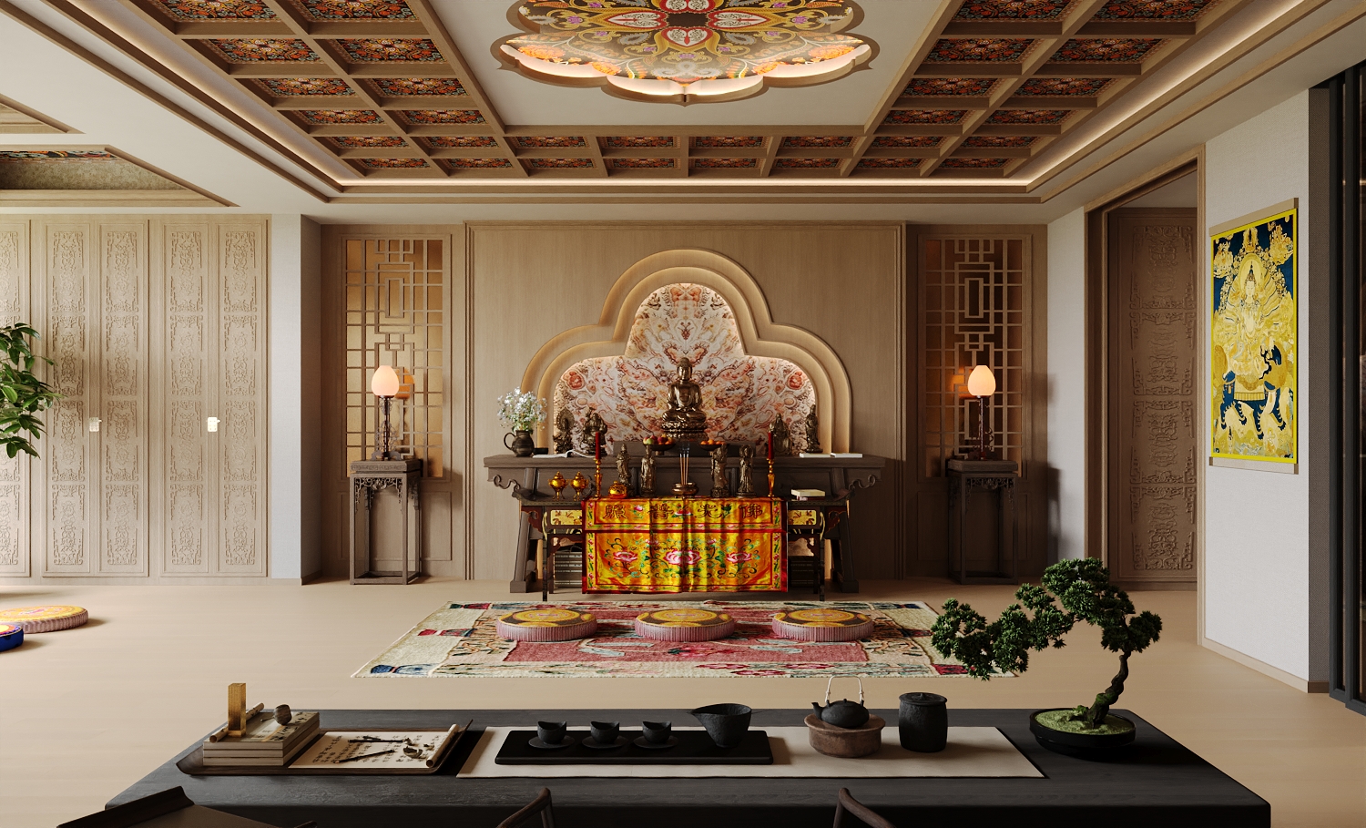 藏传佛堂新案丨JS见山设计-11