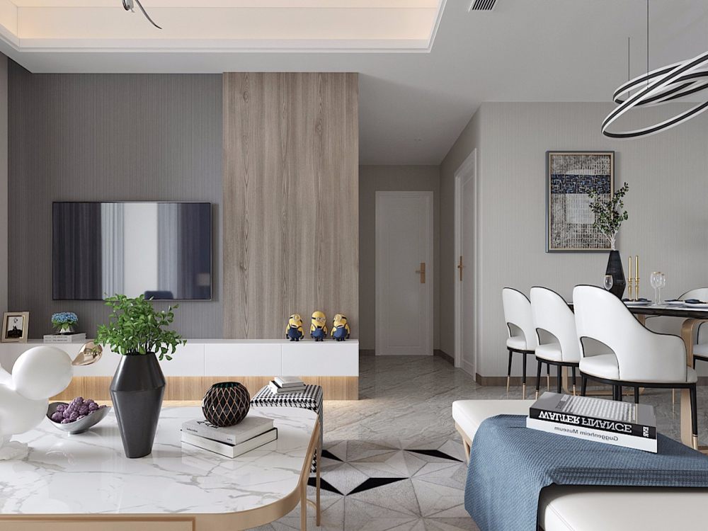 阳光·新天地别墅现代轻奢风格别墅-5