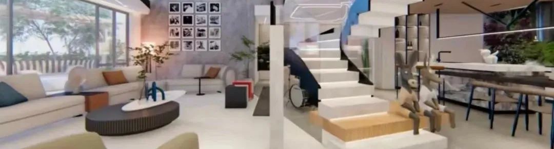 普达北苑 · 蓝色梦幻中的艺术居家丨间·设计事务所-68