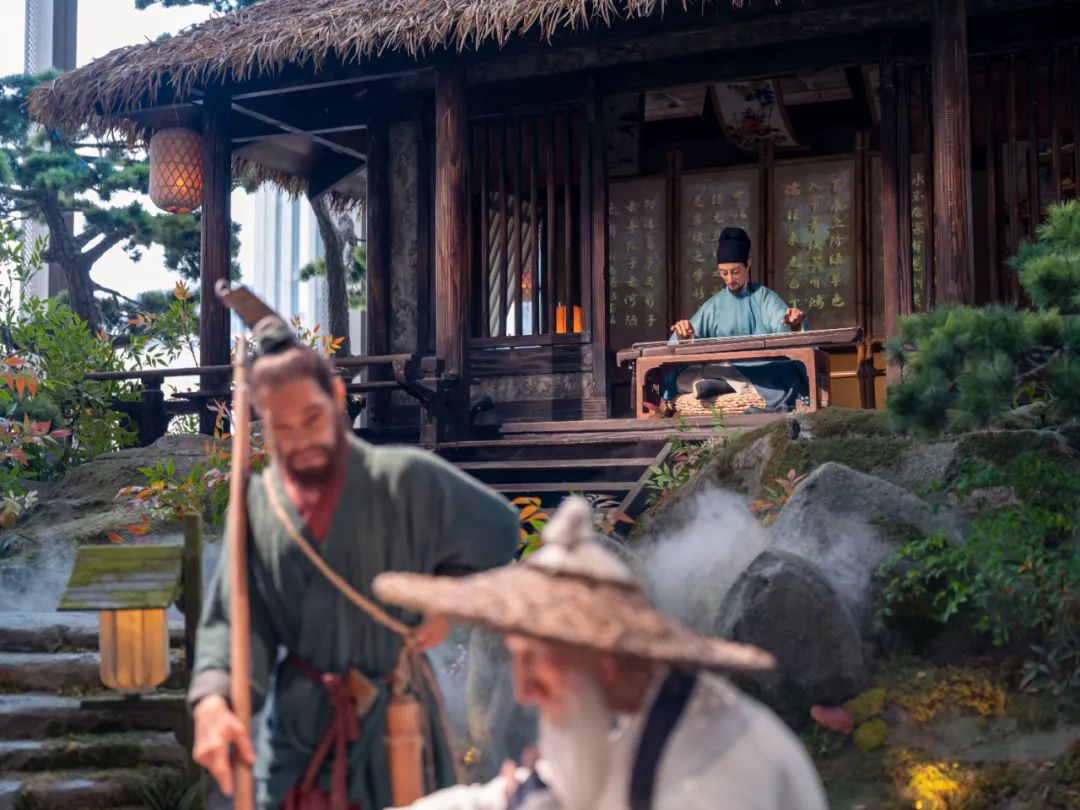 喜随作品|壶中胜境·商业中庭的科技国风微缩园林-340