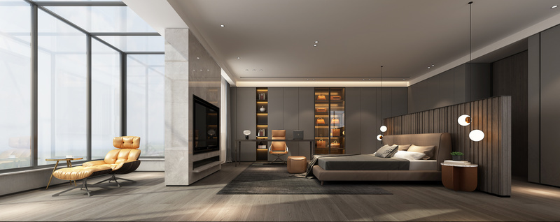 现代都市轻奢生活丨H 空间设计-10