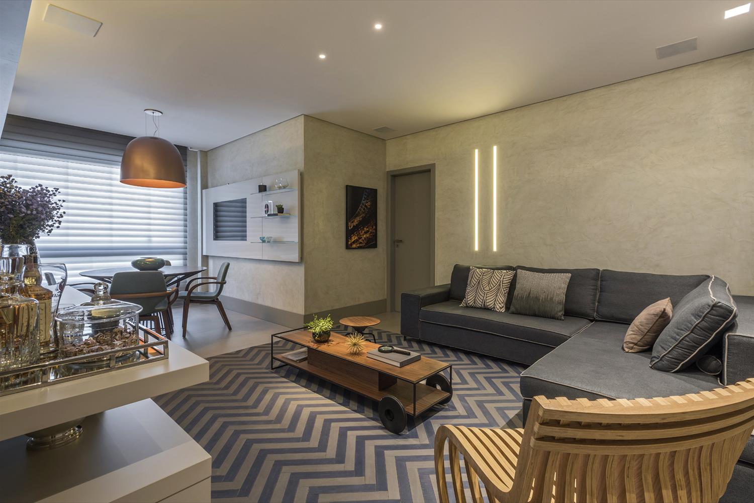 巴西 45 平米智能公寓，年轻夫妇的舒适生活空间-1