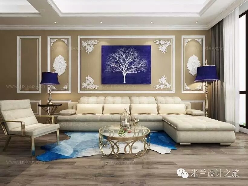 简约灰色调现代客厅设计案例-19