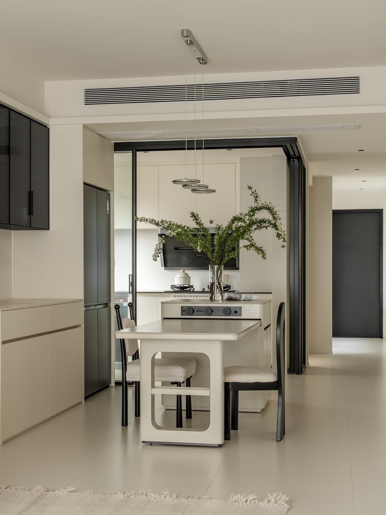 98㎡三房格局，动线重塑×收纳整合×简约奶油风-84