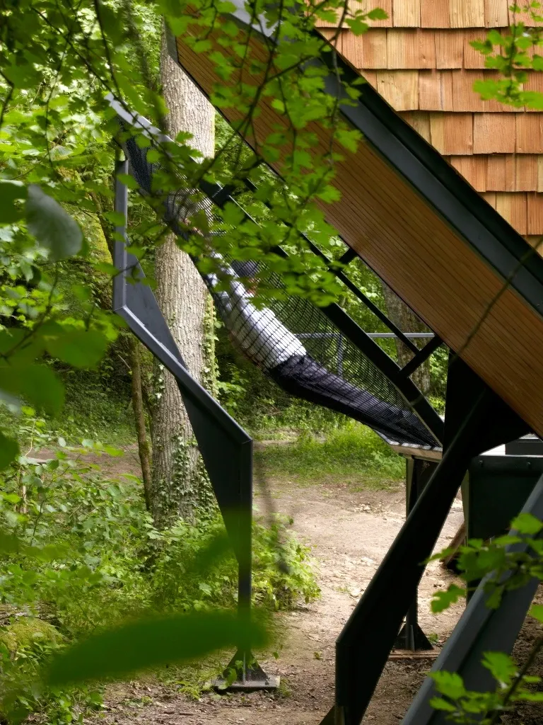 法国森林中的野奢小屋-23