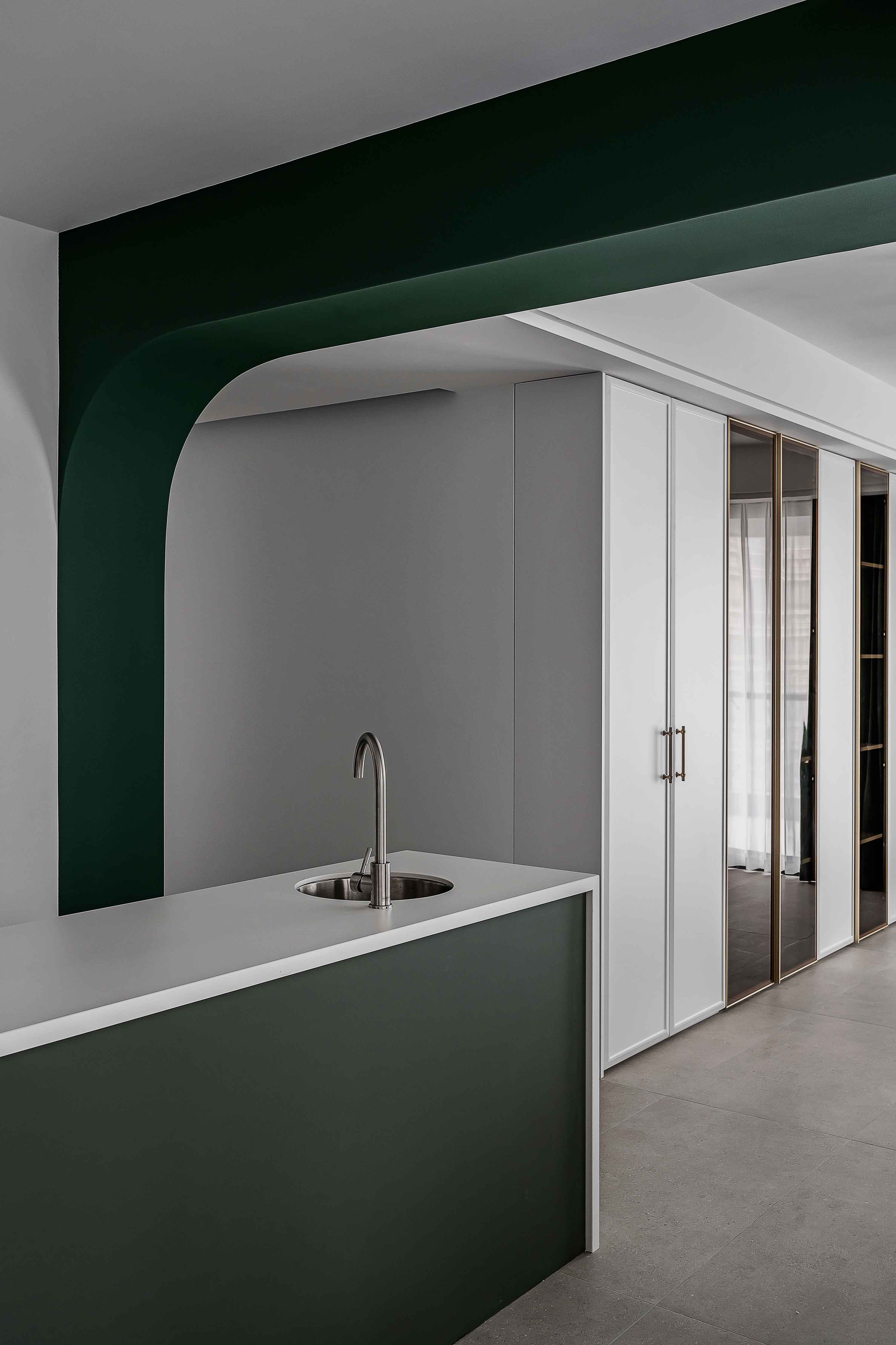 皇冠国际 160㎡ 复古绿江景梦中情房丨中国重庆丨琢信装饰-13