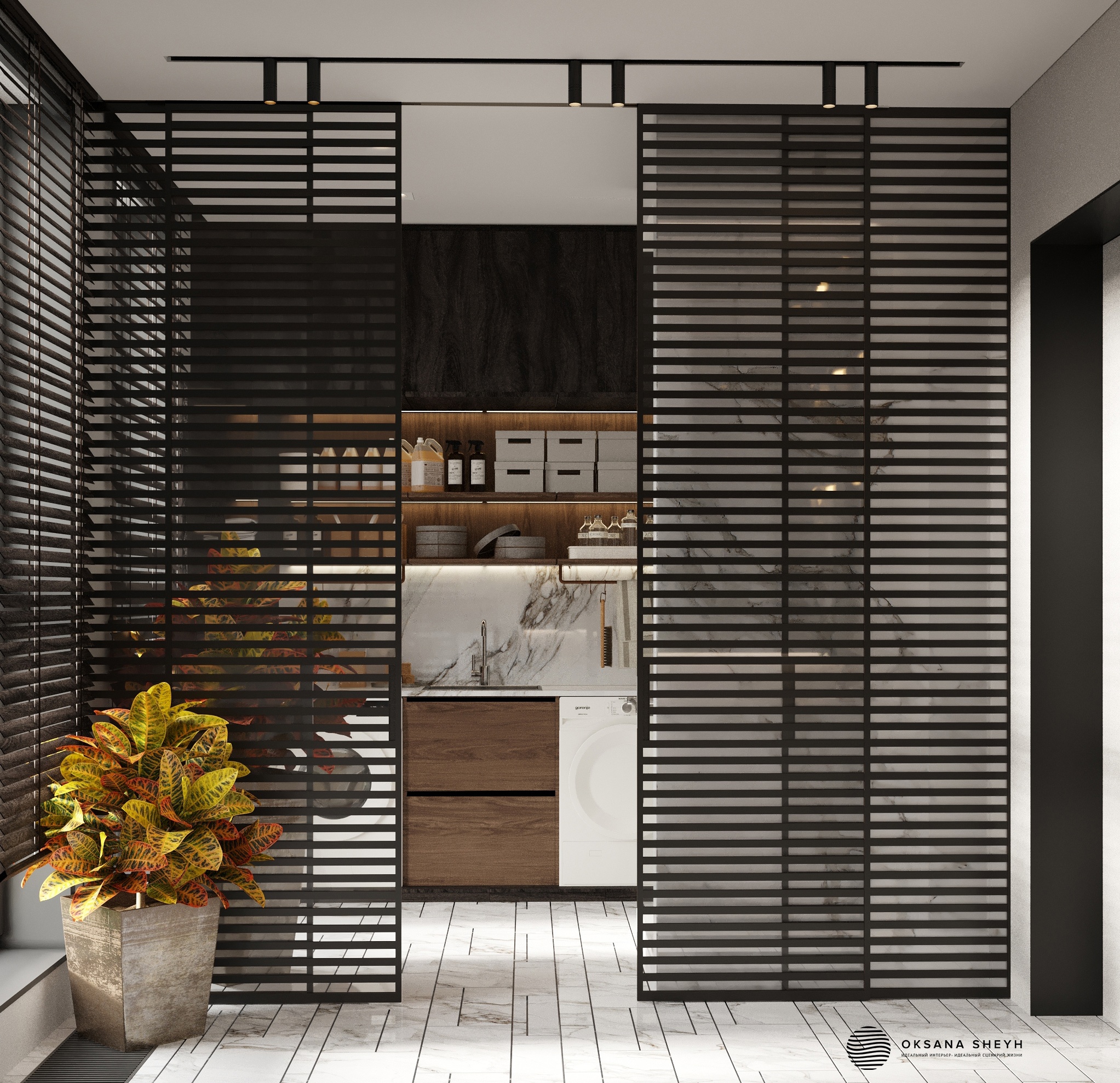 Marble laundry room-6