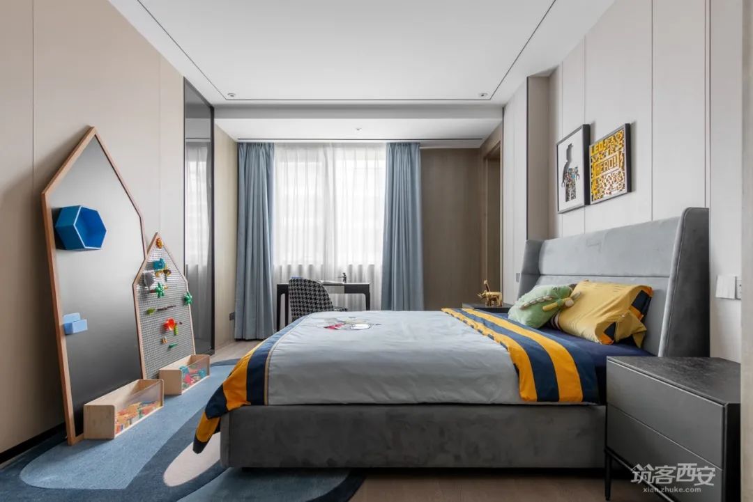 曲江玫瑰园·刘雅娟的大平层艺术装扮丨中国西安丨様家荟·御点软装设计中心-64