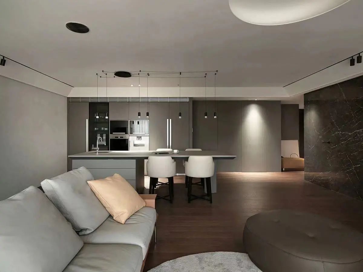 台中 132㎡灰棕色调住宅丨中国台中丨分子设计工作室-10