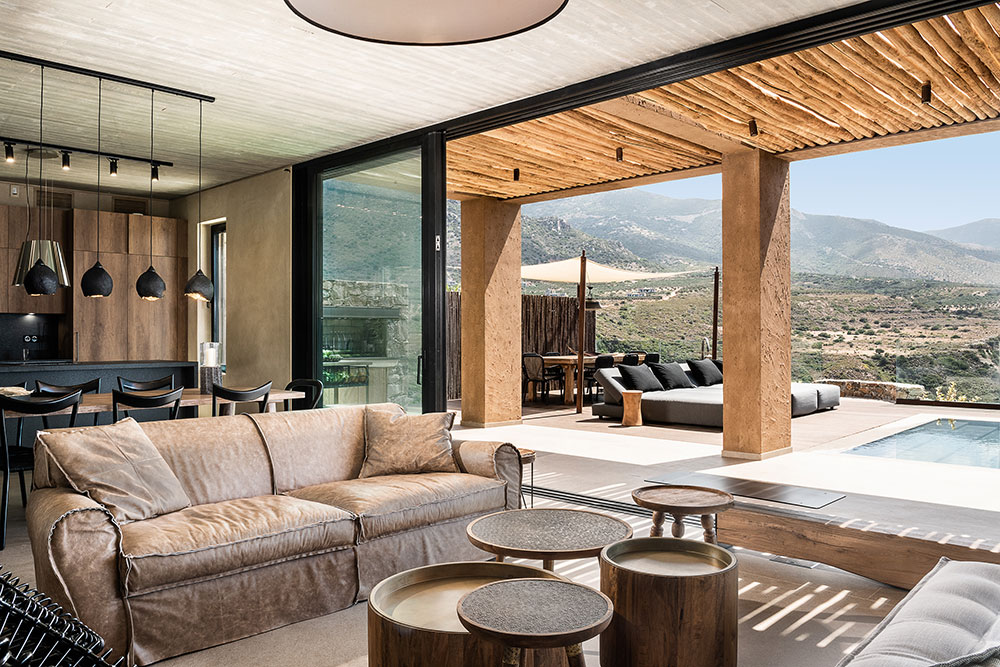 希腊克里特岛自然风光中的时尚别墅设计-4