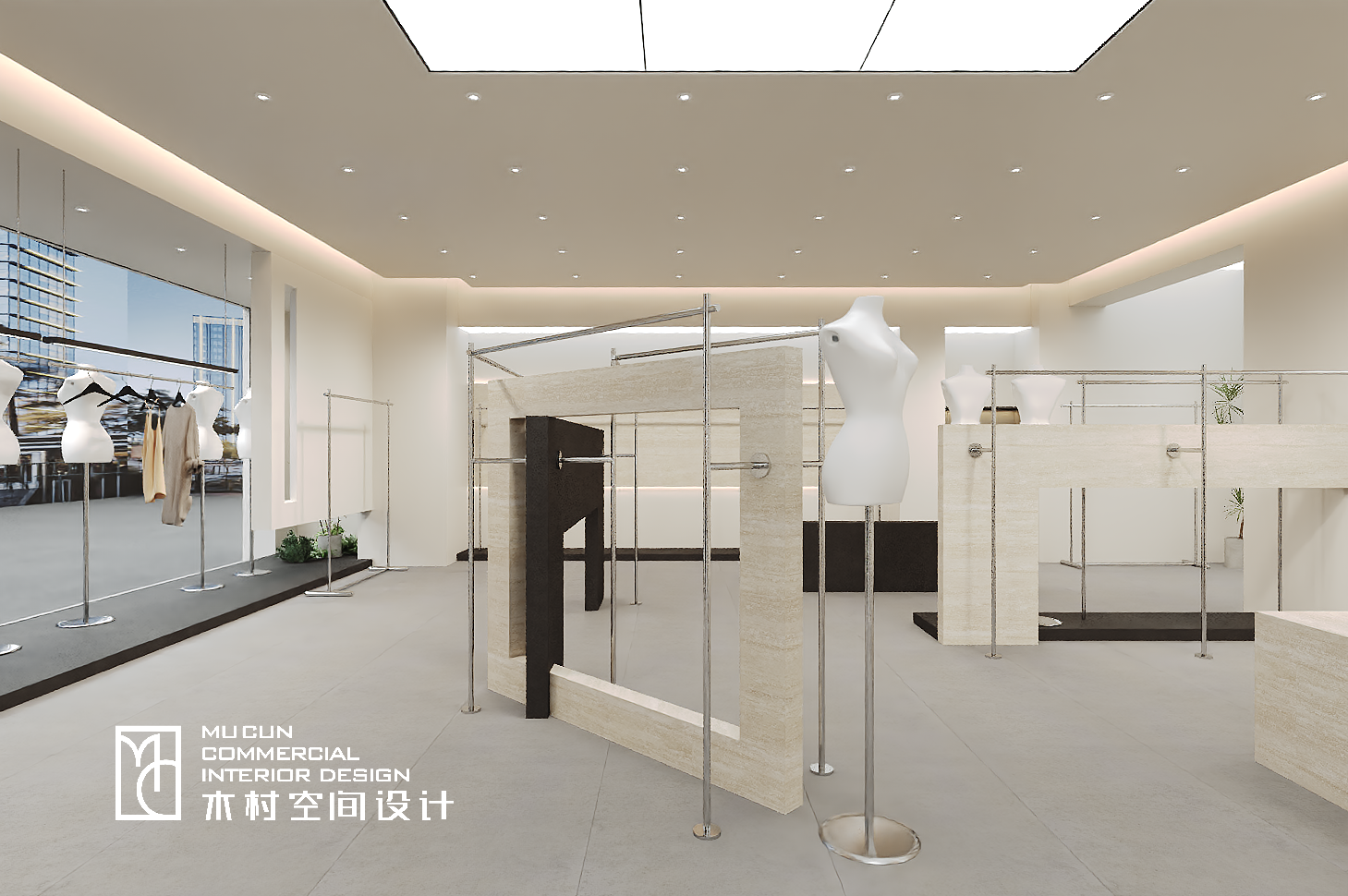 现代简约服装店设计丨中国上海丨木村空间美学-15