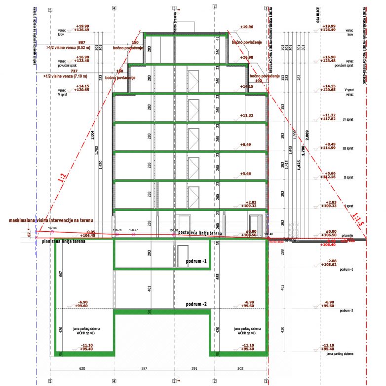 贝尔格莱德老城区5层17户住宅楼建设项目丨贝尔格莱德“Cube  D”工作室-21