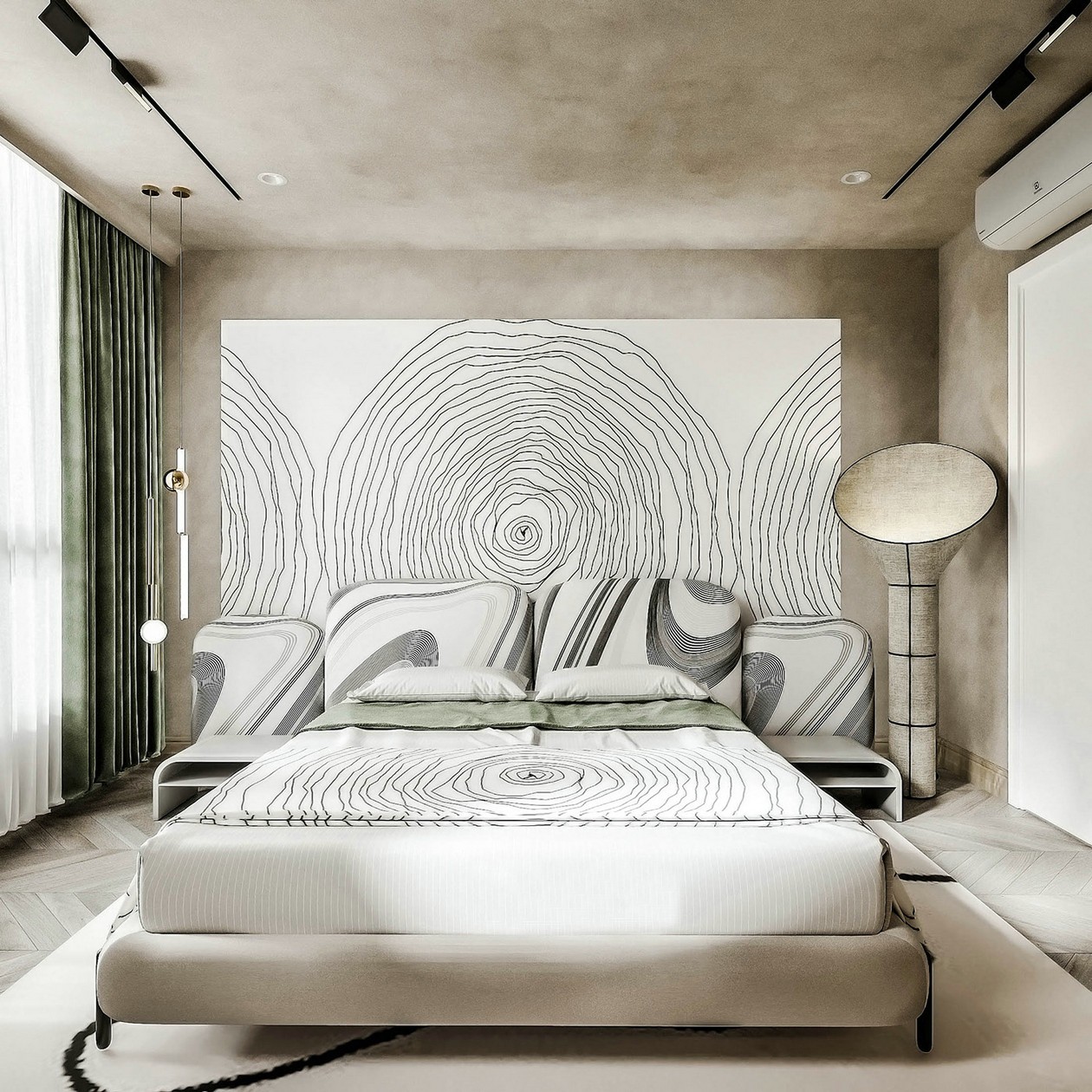 水泥灰+绿色超高颜值设计-9