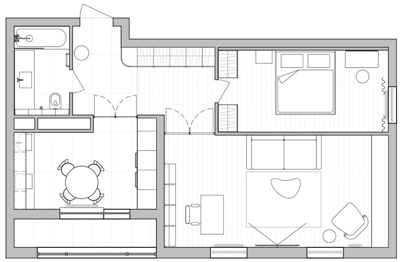 奶油风公寓设计丨Sasha Levina-8