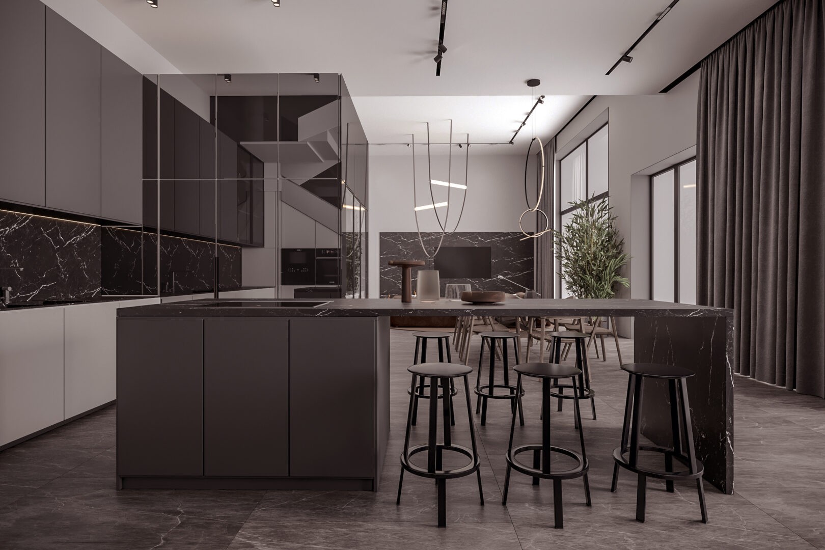 280㎡大平米住宅设计 这也太高级了吧！-9