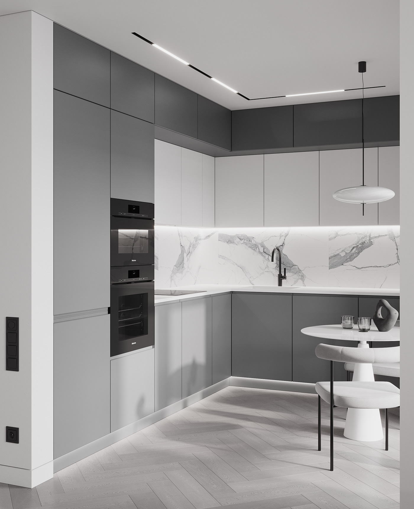 浅色系公寓设计 美的好高级！-15