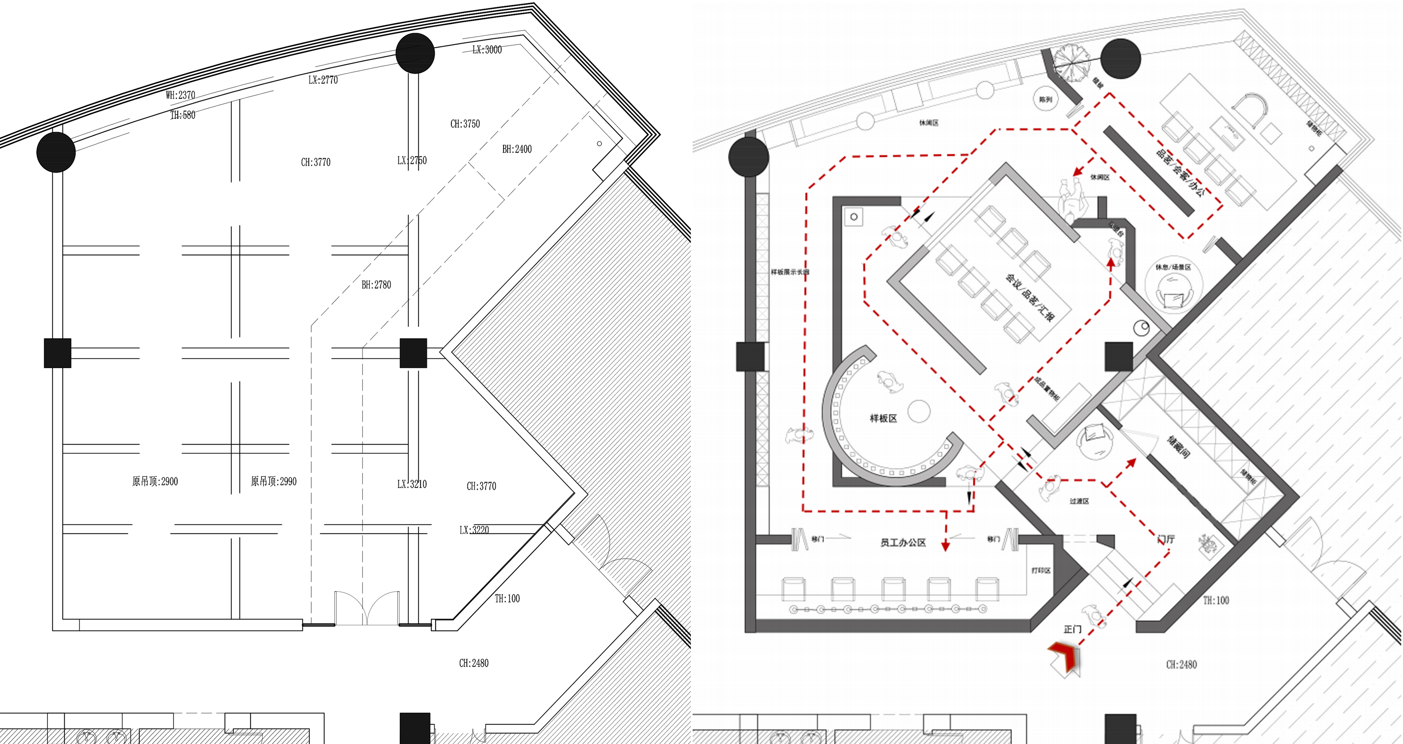 槿文家居展厅丨中国郑州丨集物所建筑设计-10