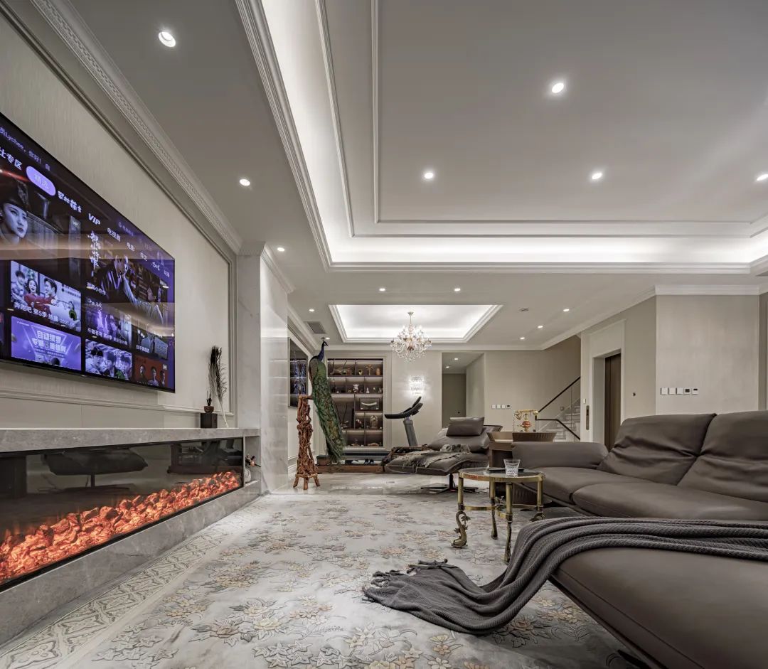 现代法式浪漫别墅设计丨尚层别墅装饰-41