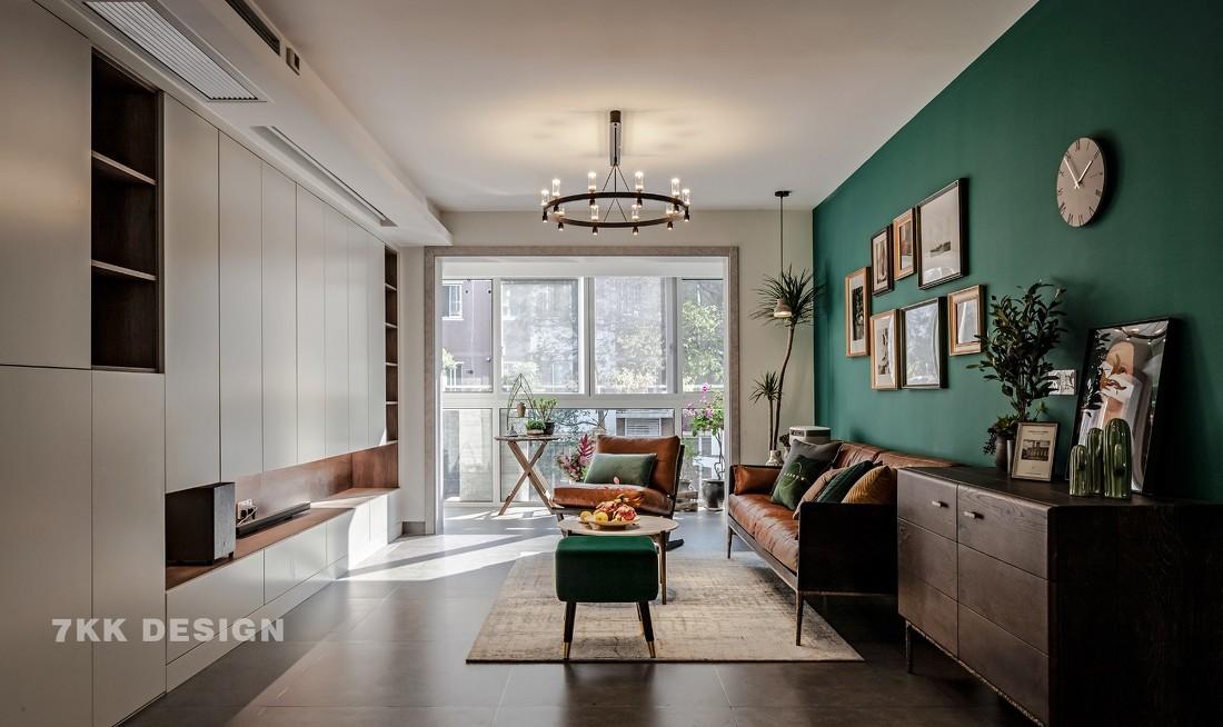 复古清新绿意北欧亲子宅,收纳与美学兼具-0