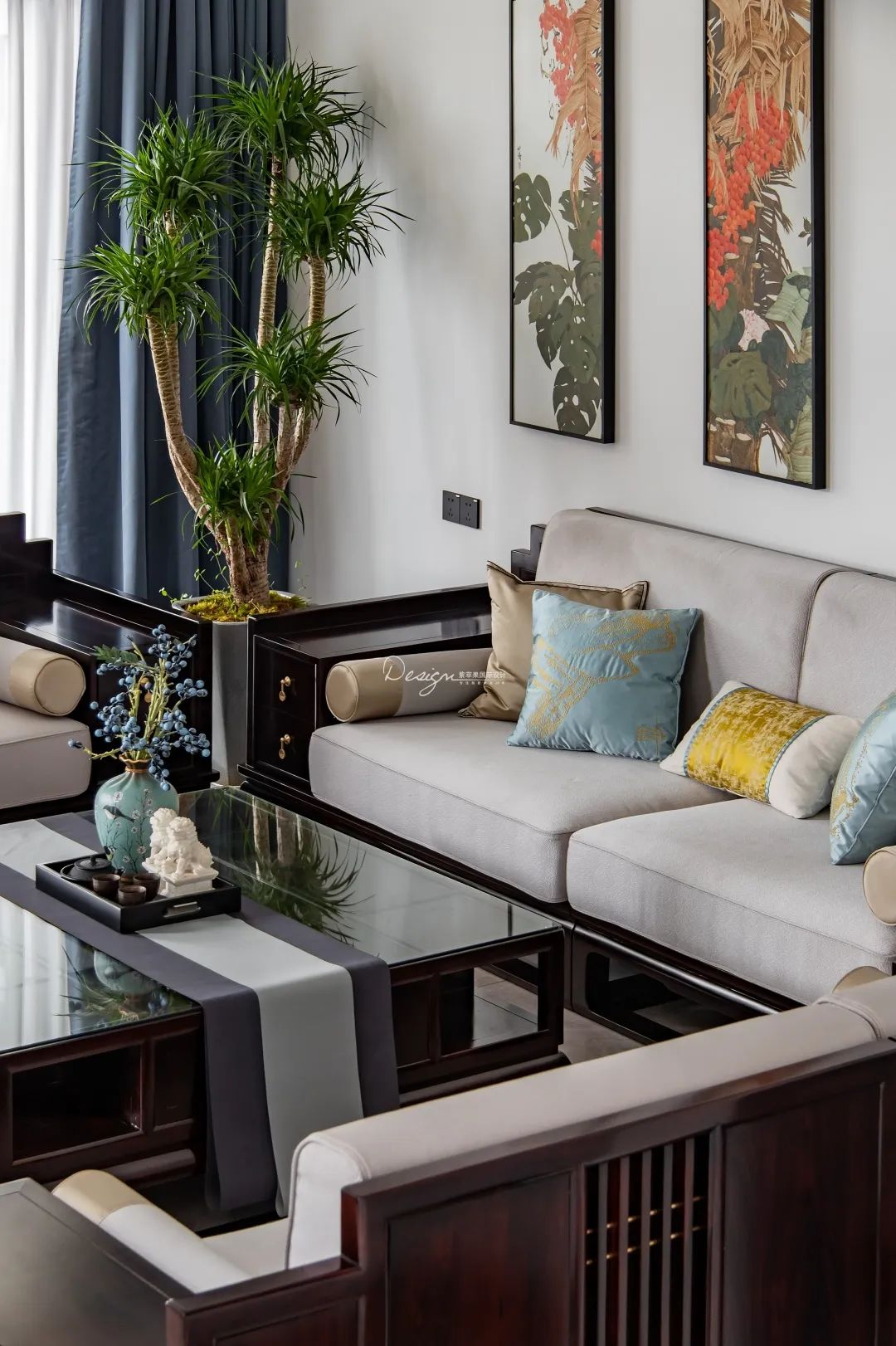 万辉星城新中式住宅丨紫苹果装饰集团-31