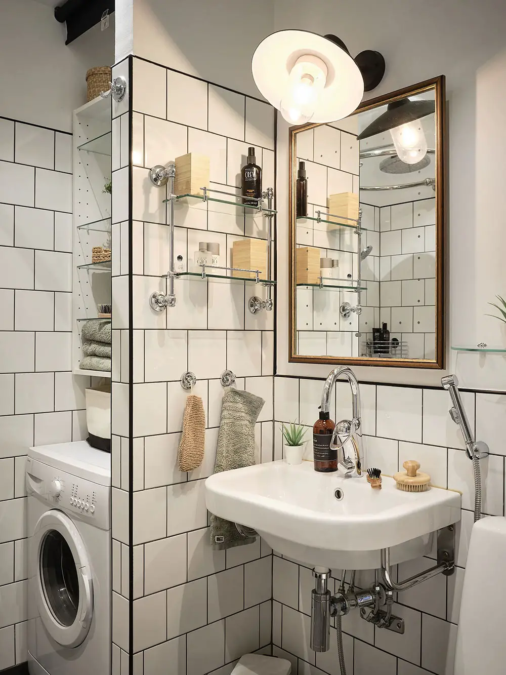 48m2 公寓 | 独特墙纸打造温馨怀旧空间-14