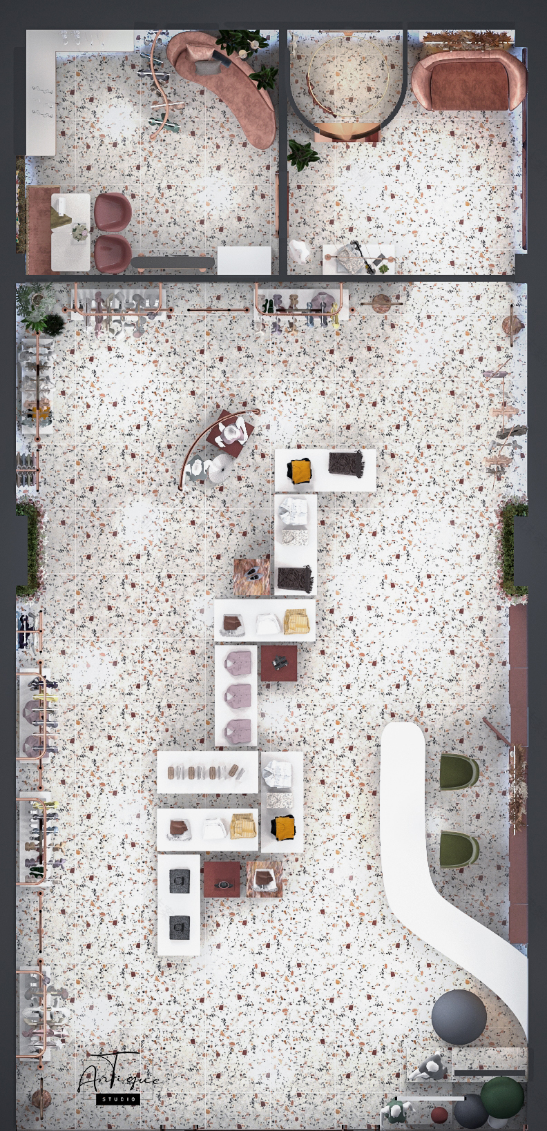 SARAH ABAYA 服装店丨沙特阿拉伯丨ANTIQUE Studios-21