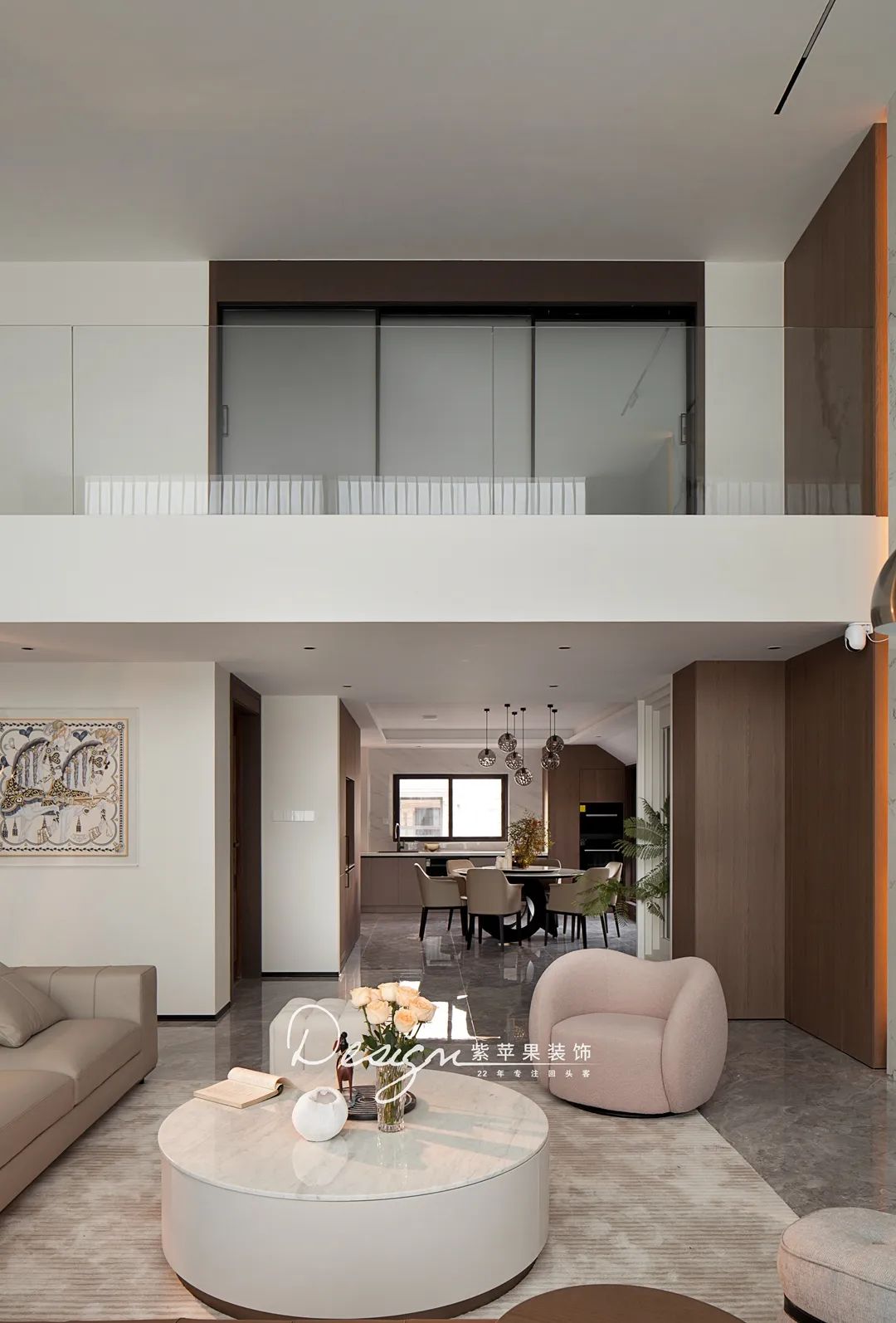 350㎡顶层复式,轻松拿捏墅质生活丨中国海东丨紫苹果装饰-23