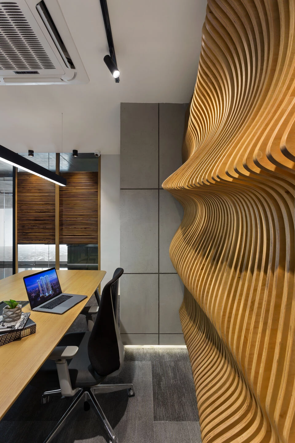 极简灰调的参数化立方体工作室-19