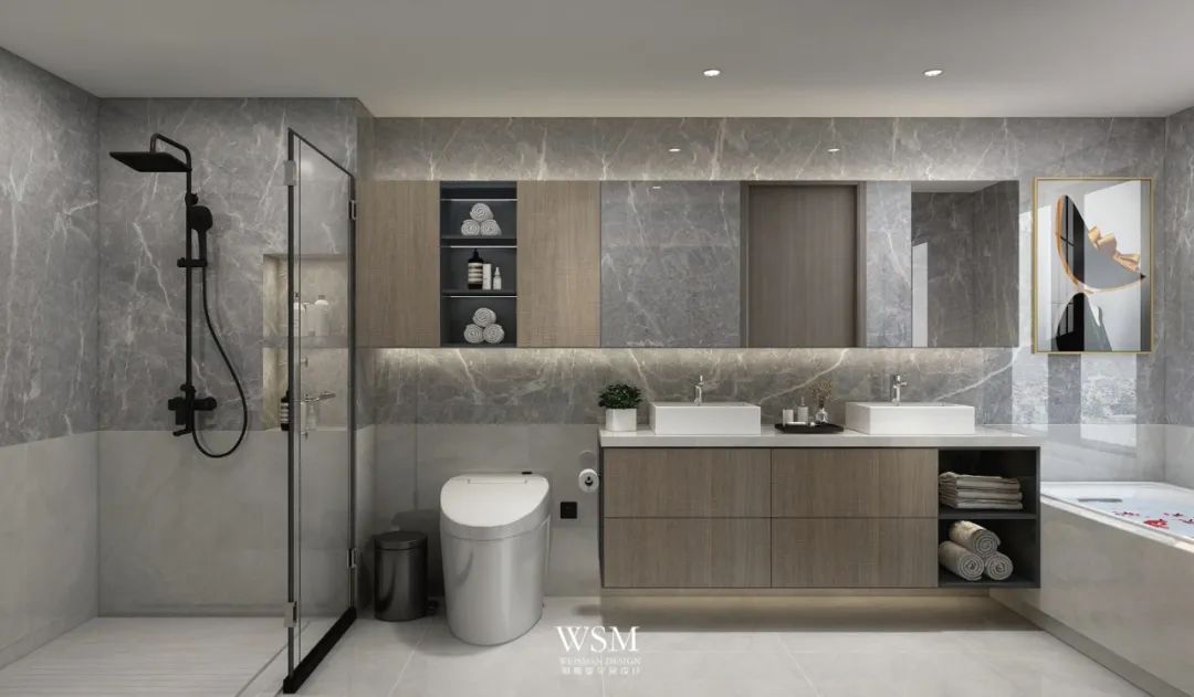 浙江金华 500㎡别墅私宅设计 | 简约轻奢，生活与自然的完美融合-32