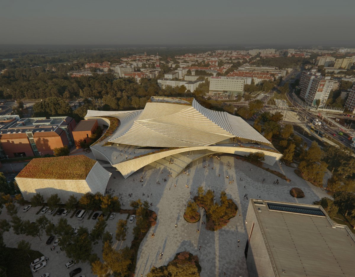 欧洲电影中心 CAMERIMAGE 建筑竞赛设计丨波兰丨Kengo Kuma & Associates-0