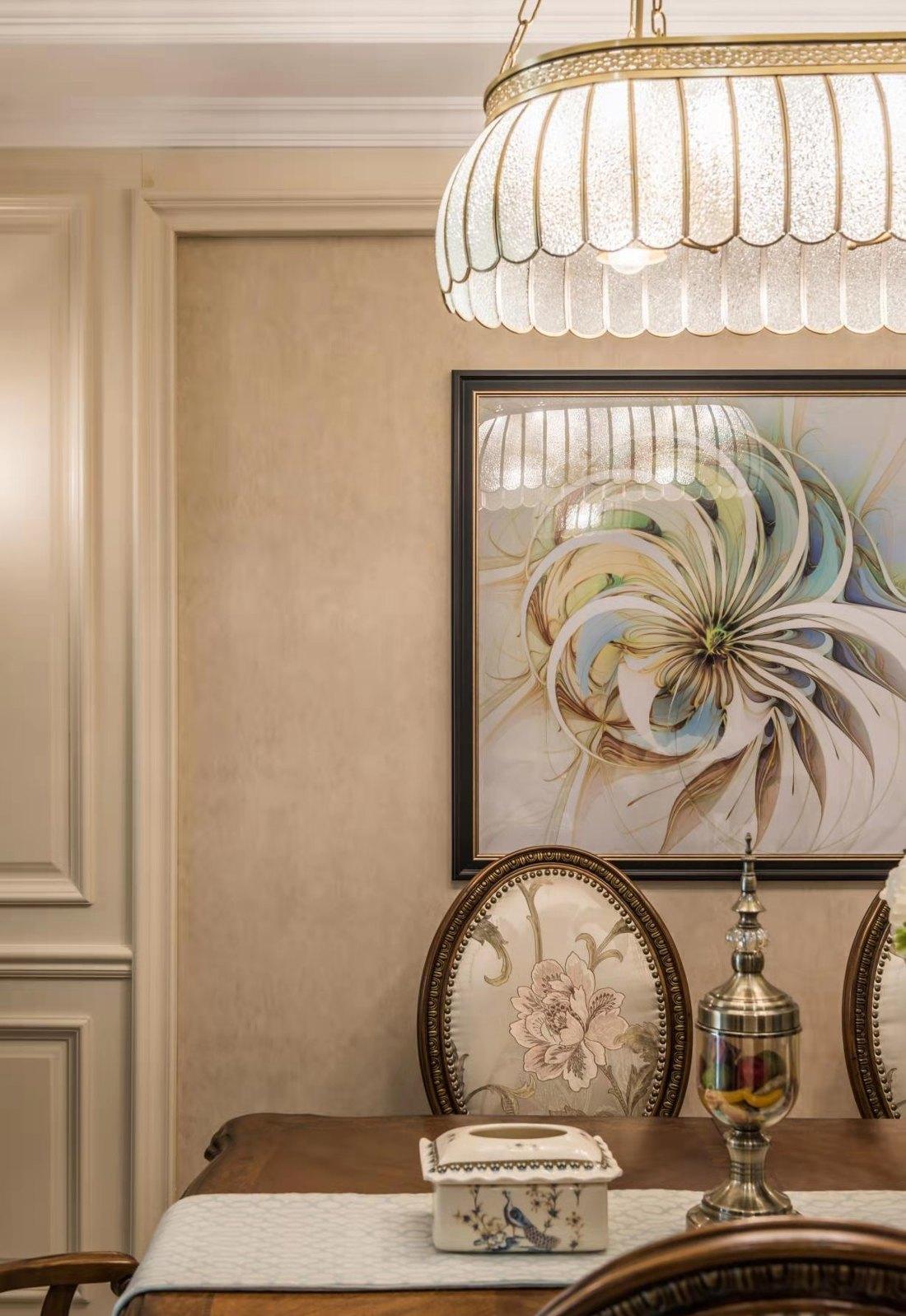 美式古典融合中式禅意复古美家丨意巢设计事务所-12