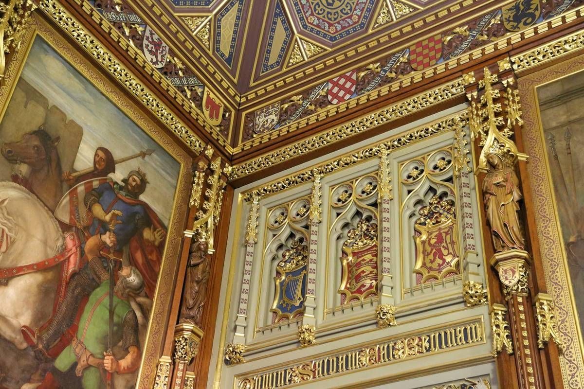 Пьюджин, английская неоготика – 40 фото интерьеров -49