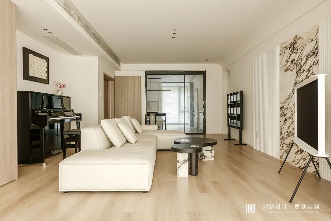 150㎡奶油轻法式 | 宝格丽大理石浪漫加分，这个家拥有高级色彩-12